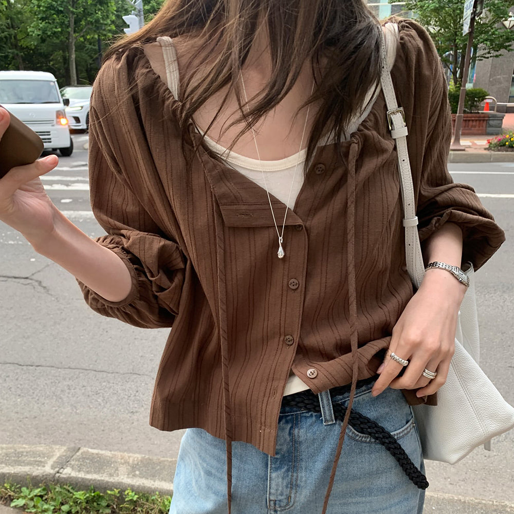 Milky Bolero Blouse-2col