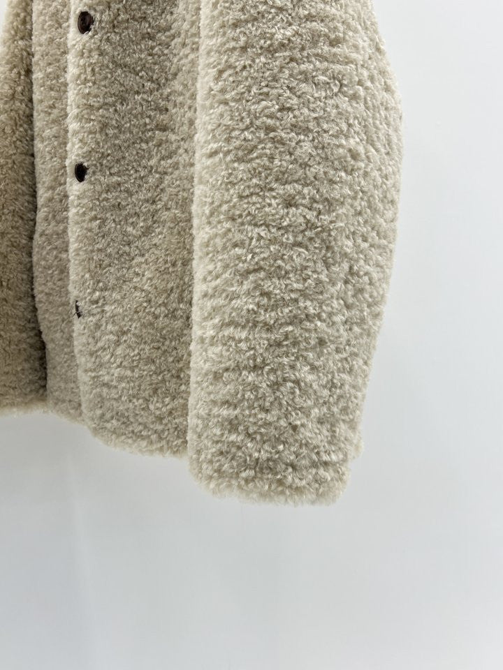 Lozan round neck fur jacket