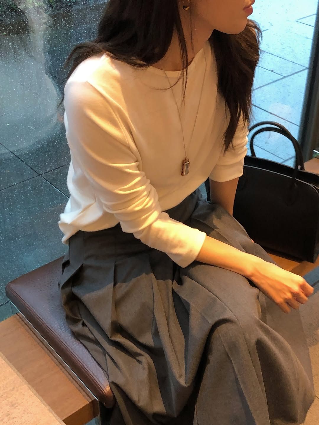 louise soft round-neck t-shirt-4col