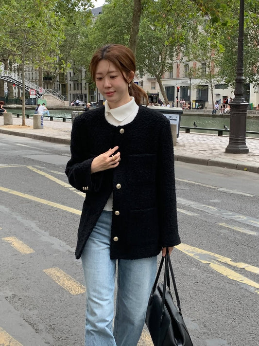 Ellie half tweed jacket-2col