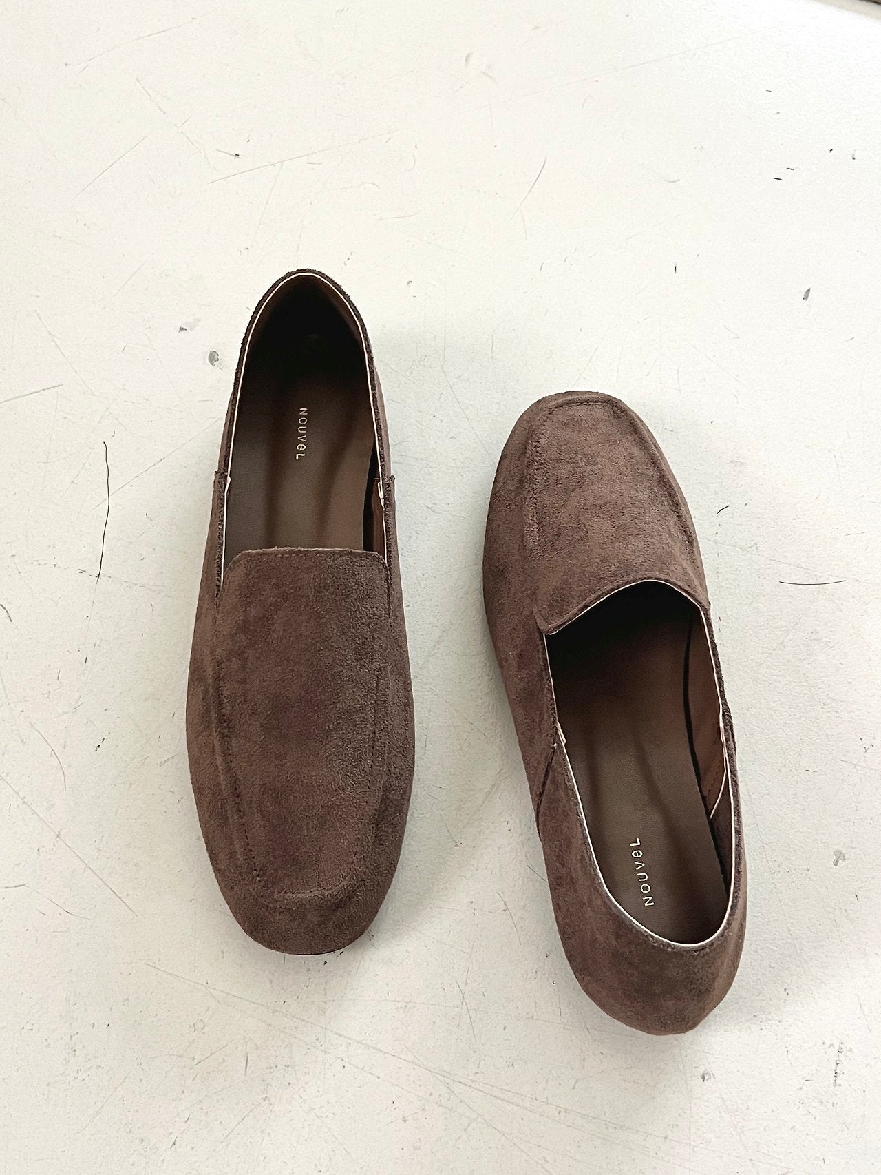 Suede soft loafers
