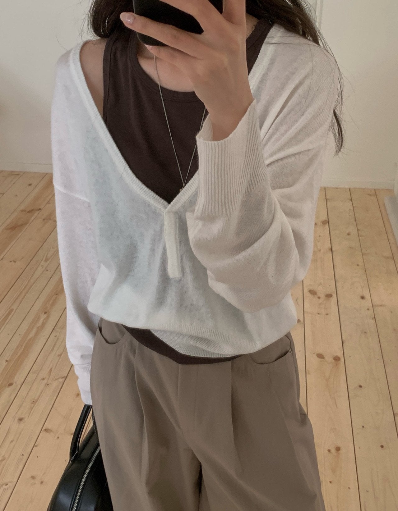 low neck knit-3col