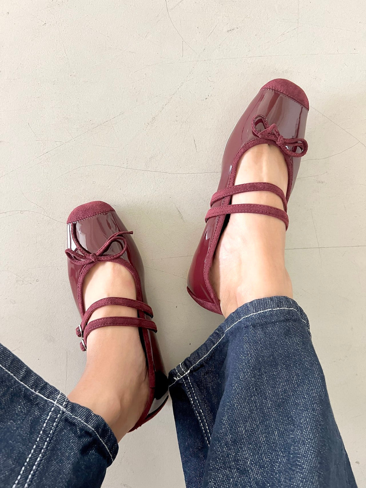 Molded double-strap Mary Jane