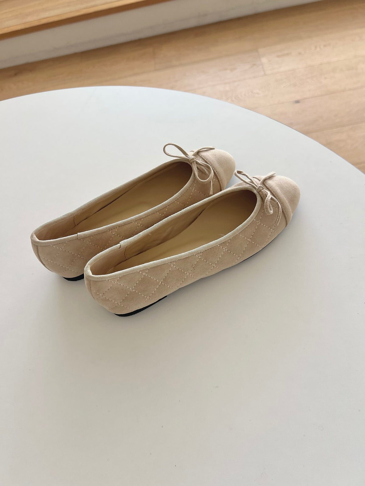 Suede Nubuck Ribbon Flats-5col