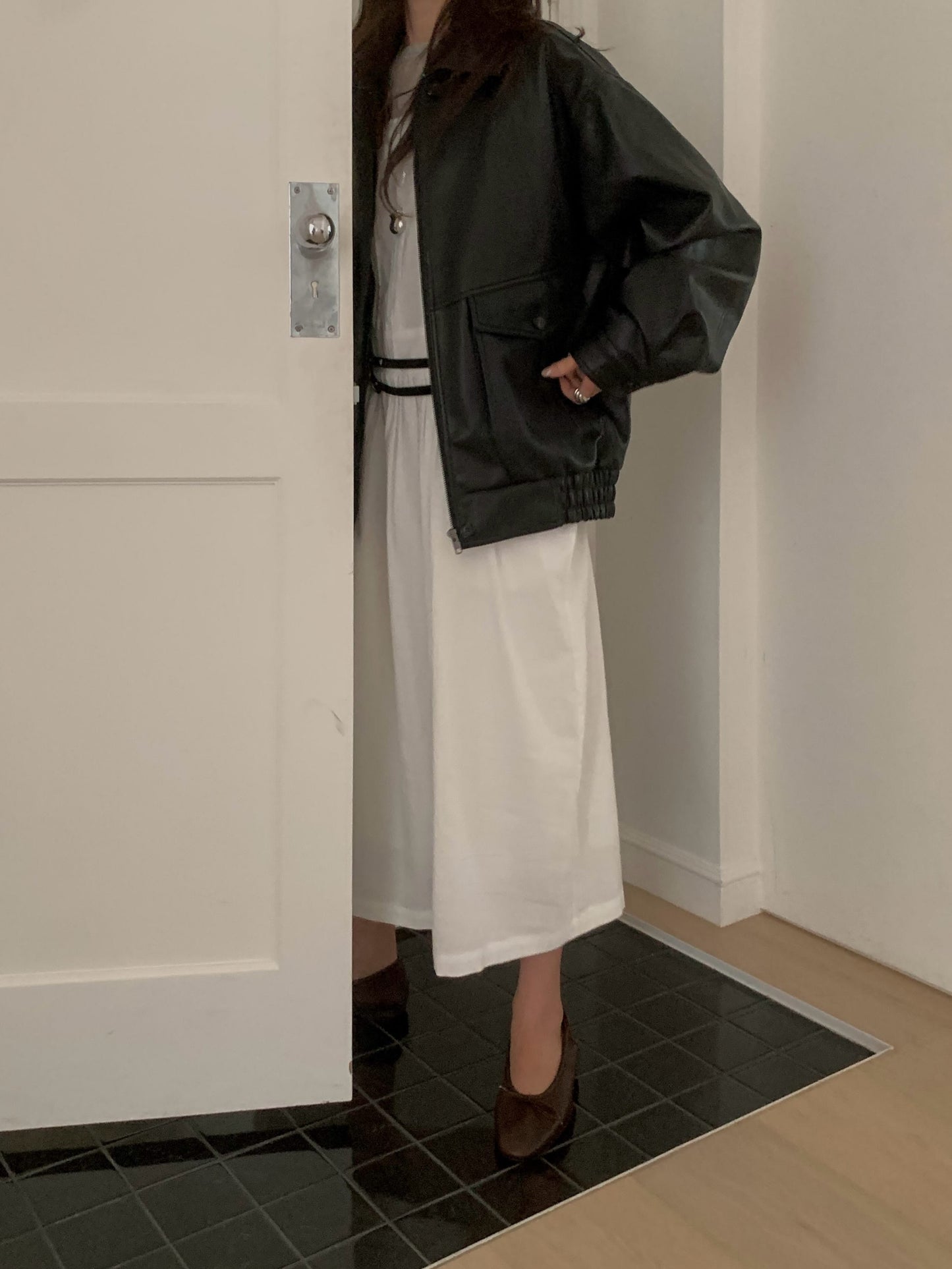 mone leather jacket