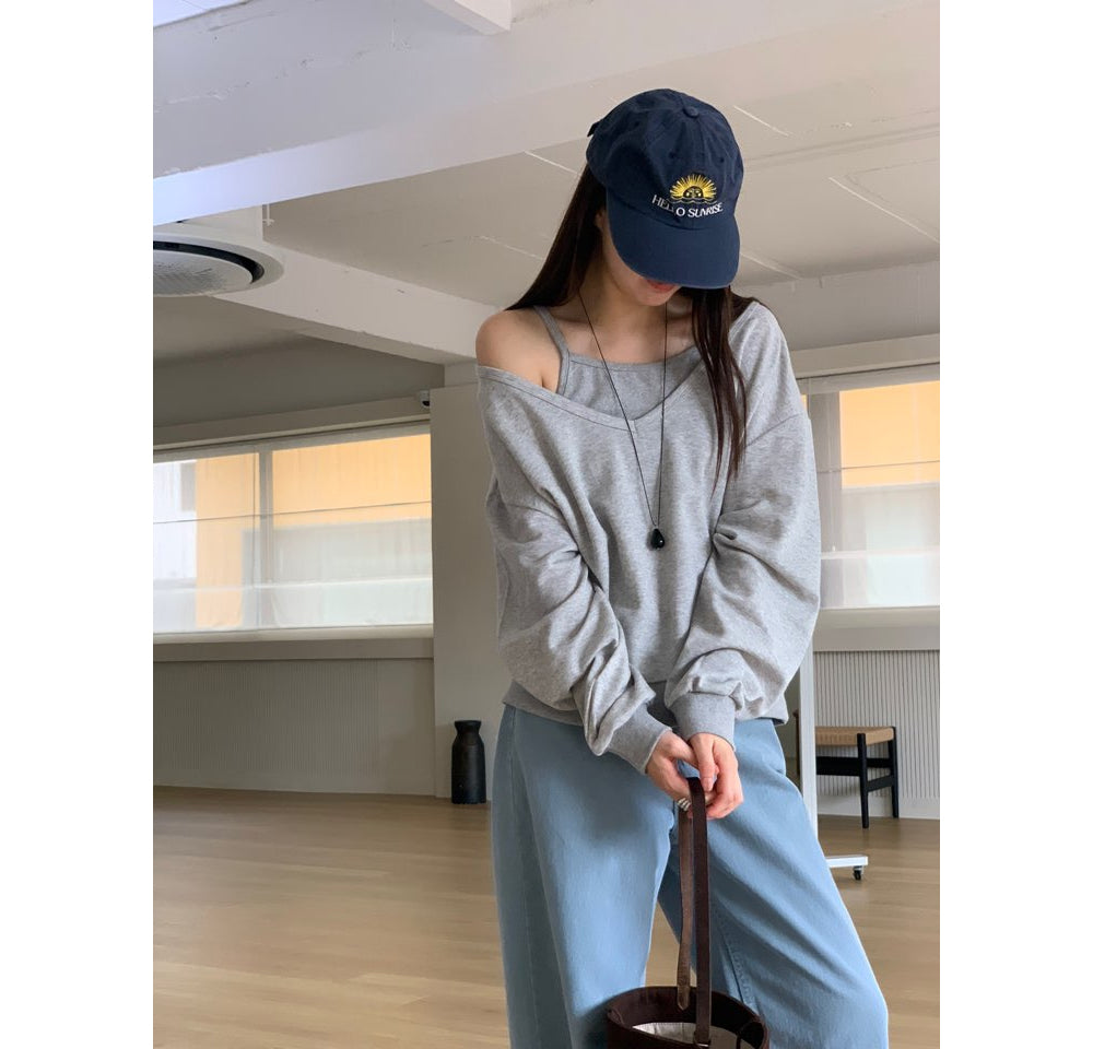 Preto Sweatshirt Set-4col