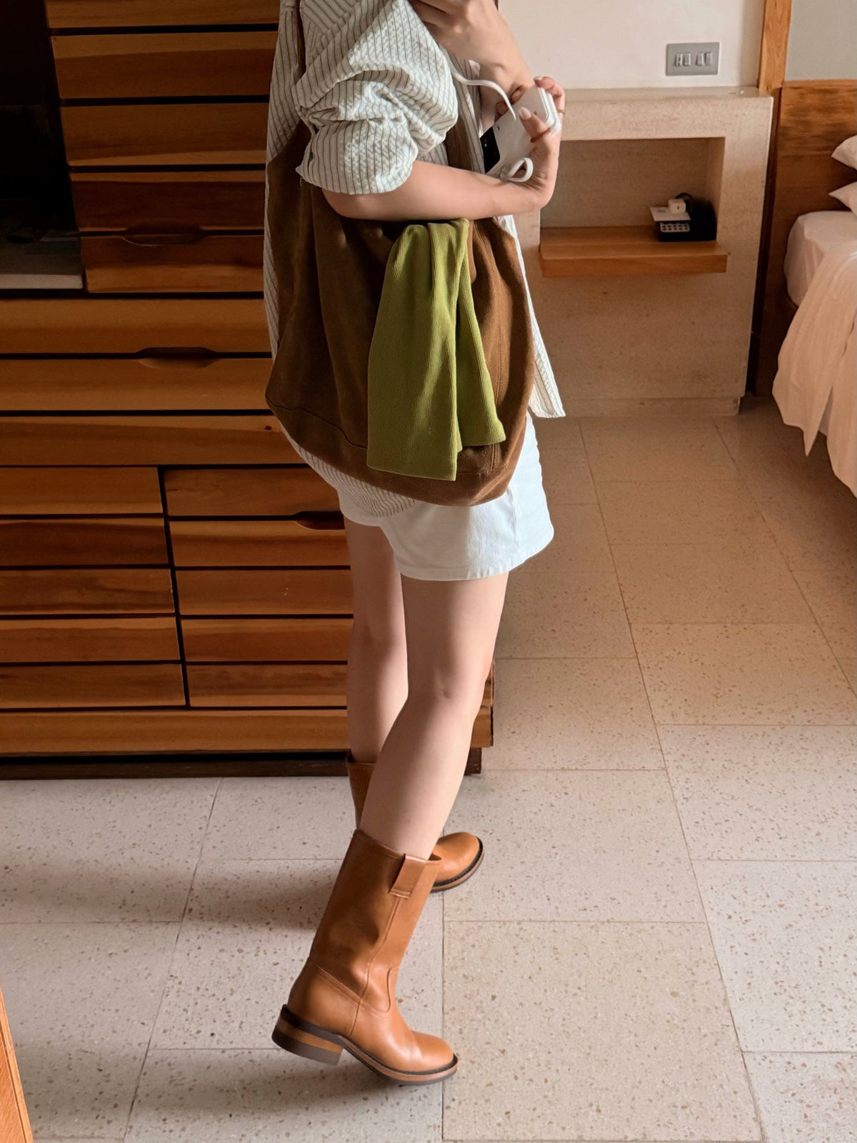 workwear leather boots-2col