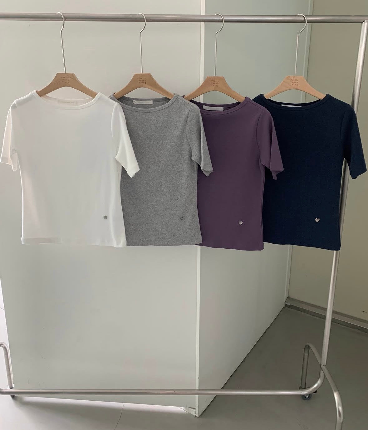5half boat neck T-4col