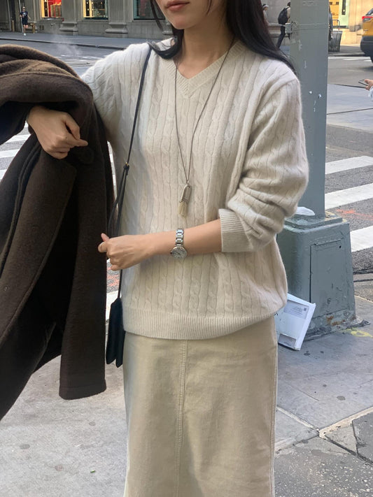 Marong cable knit-4col