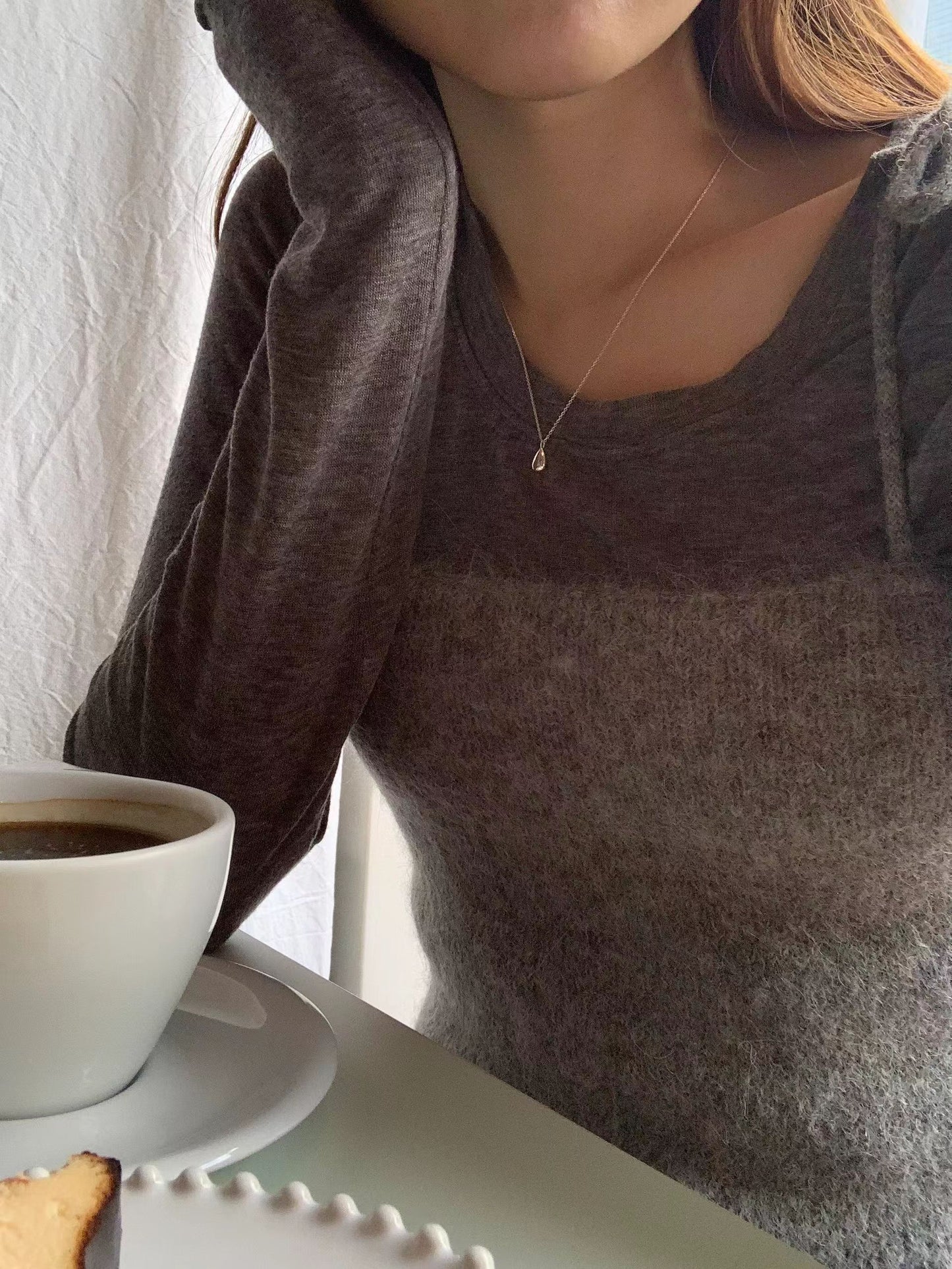 Ounce hairly alpaca bustier-2col