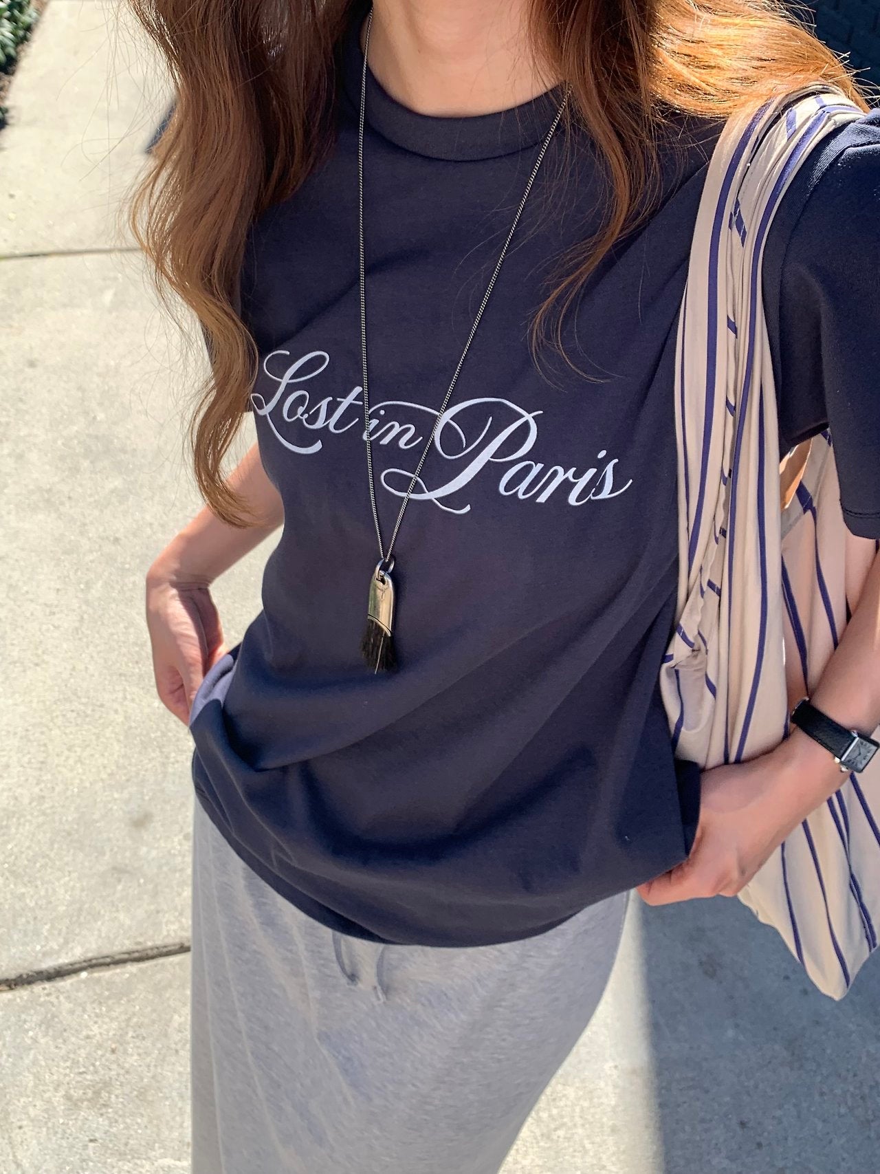 Lost in paris box fit T-3col