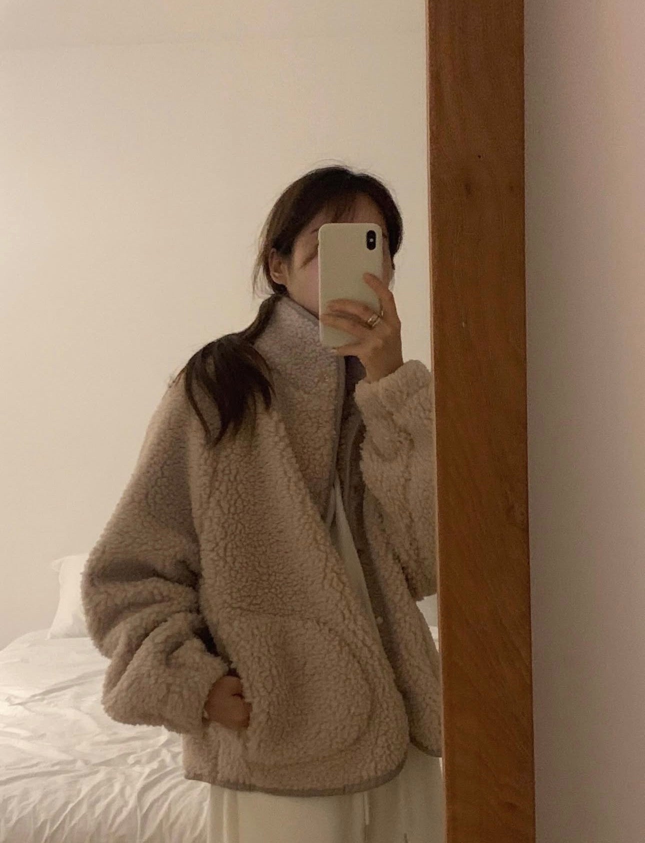 liter teddy searing fleece jumper-2col