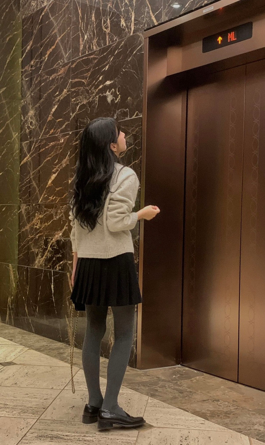 running baby alpaca cardigan-4col