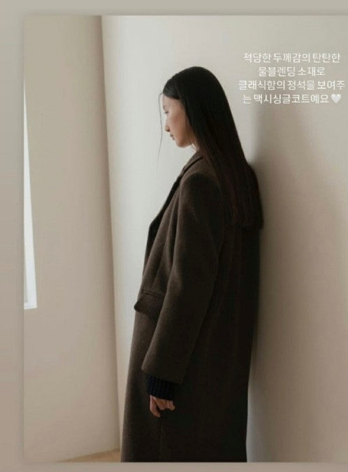 Wool single coat-3col