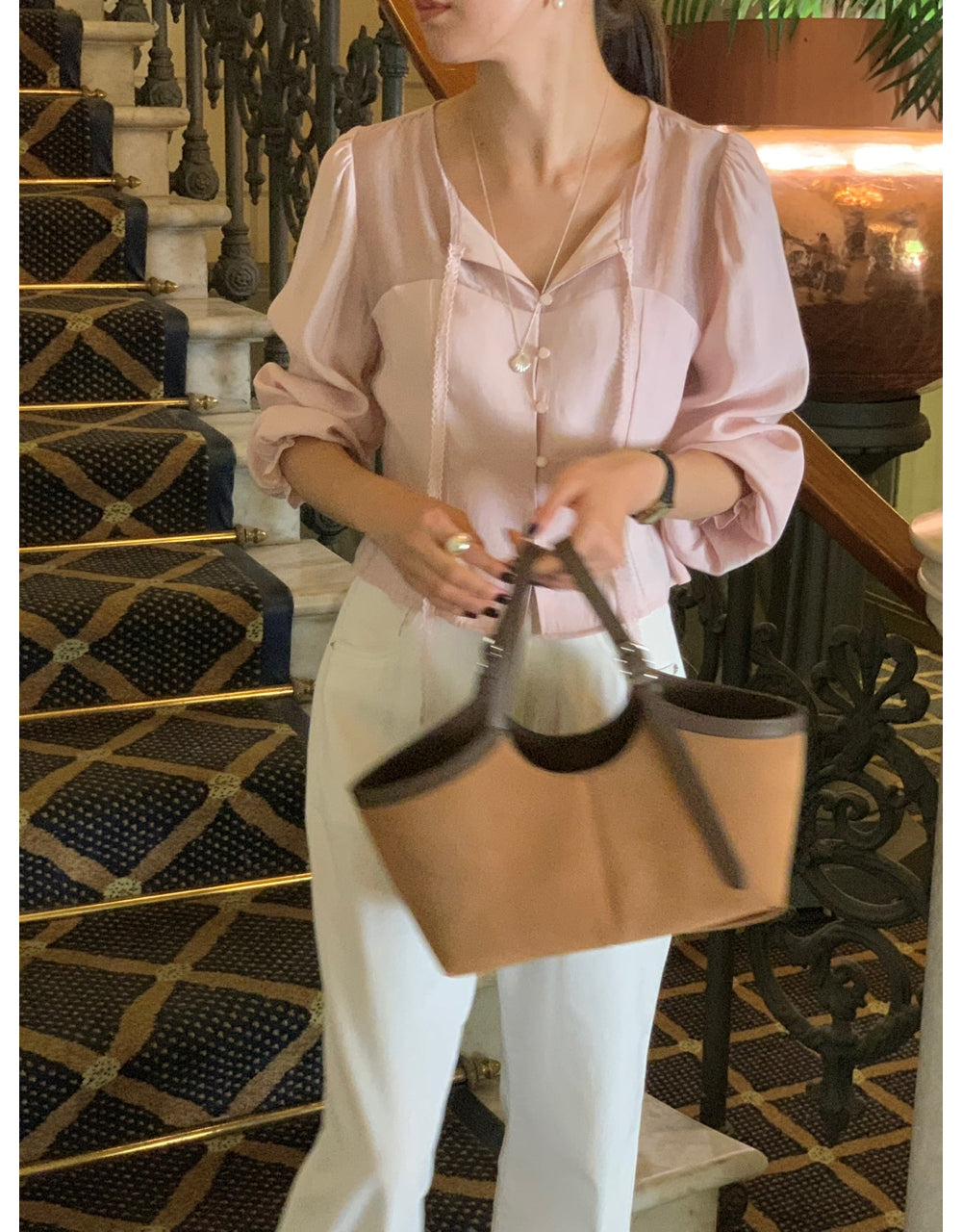 Shining blouse-3col