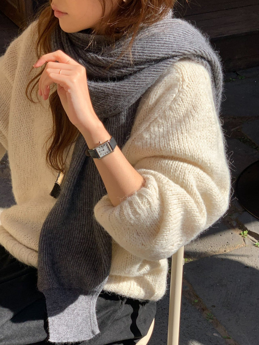 Verona raccoon knit bolero-3col