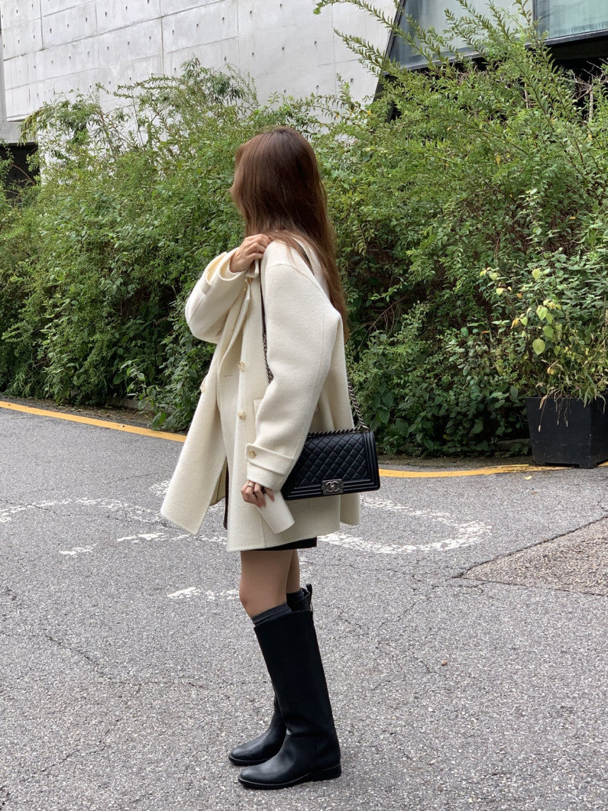 Ellen double handmade coat-2col