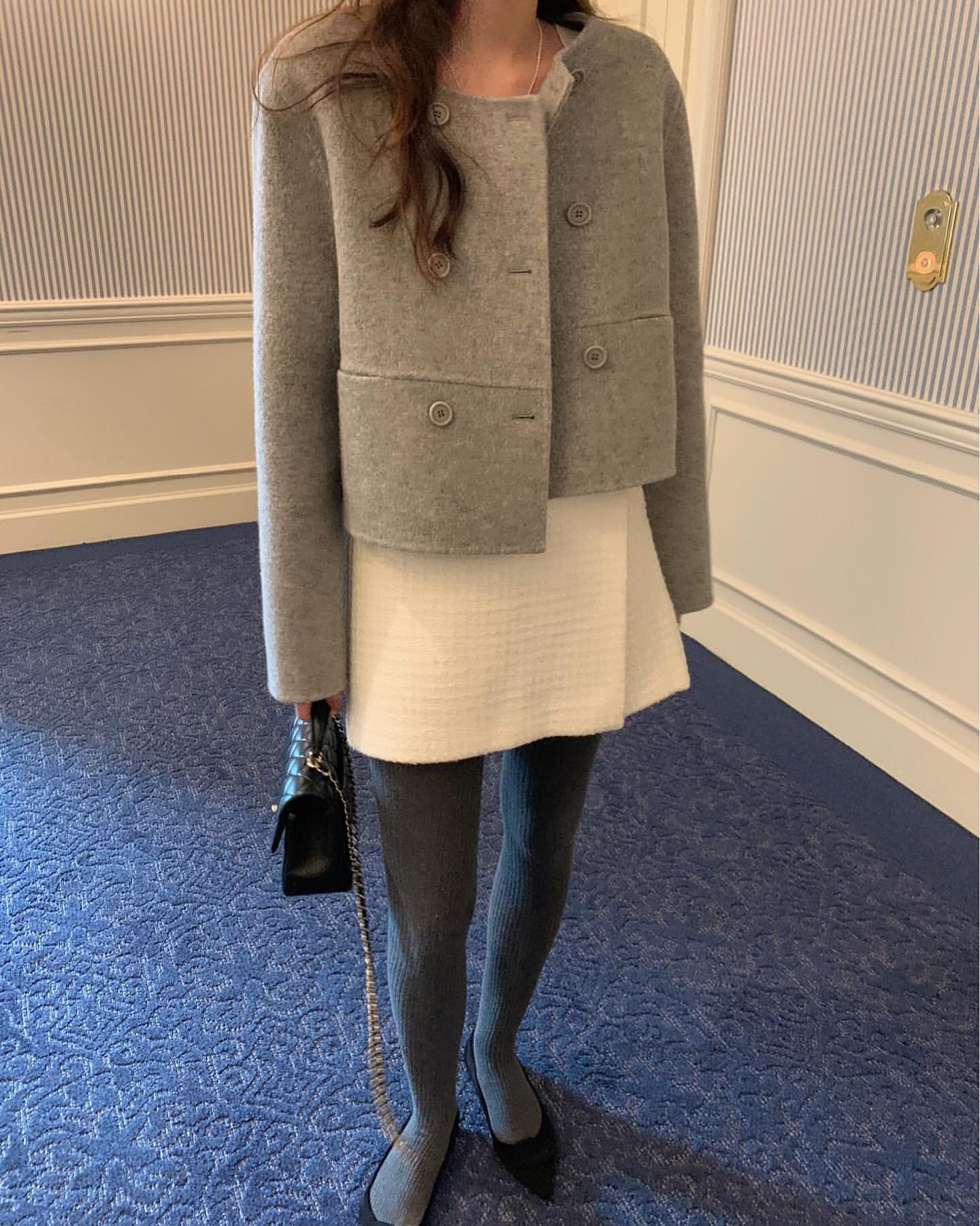 Mini short double handmade coat-3col – LEDAY