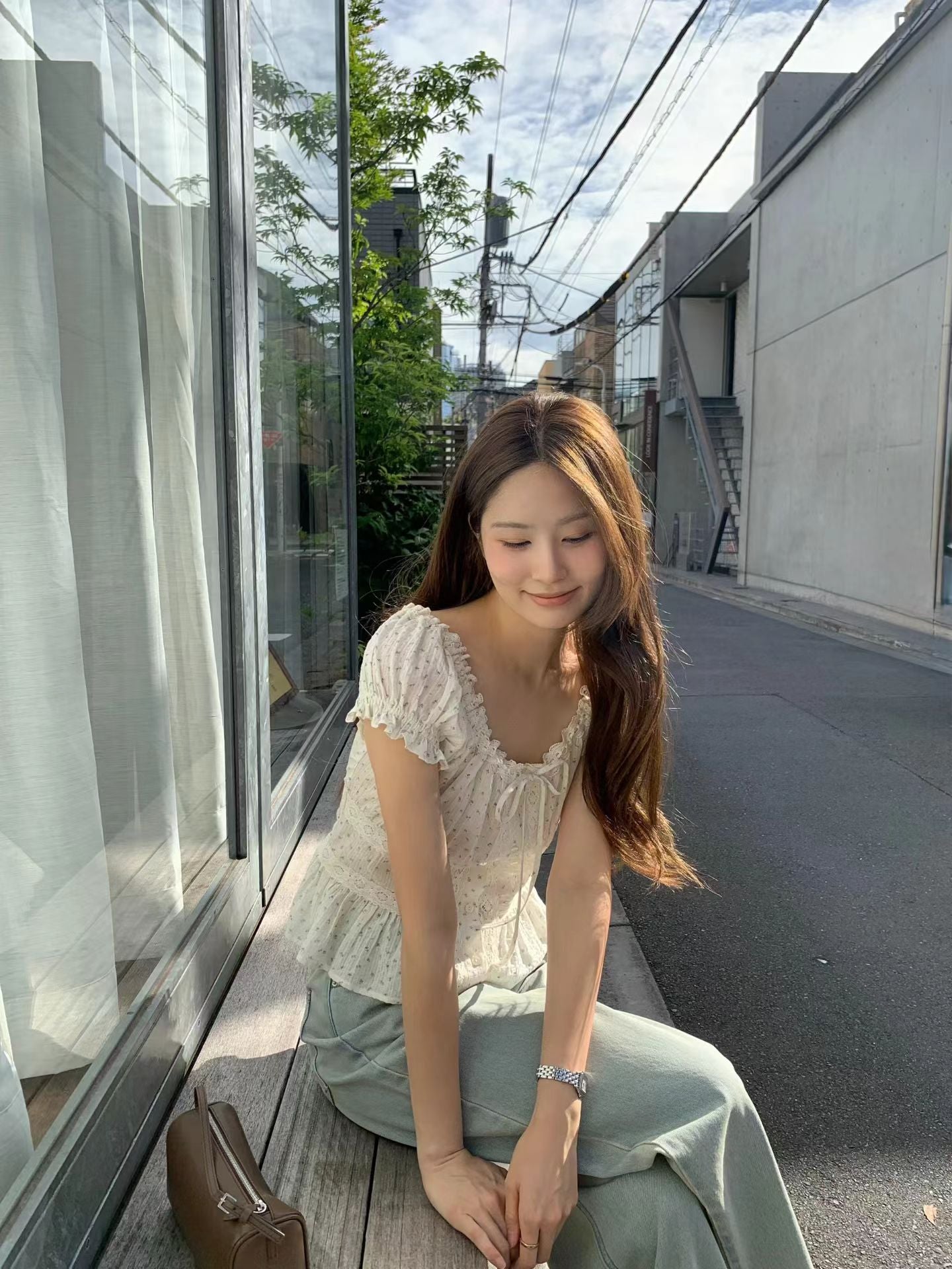 即納 Ounce jane puff blouse