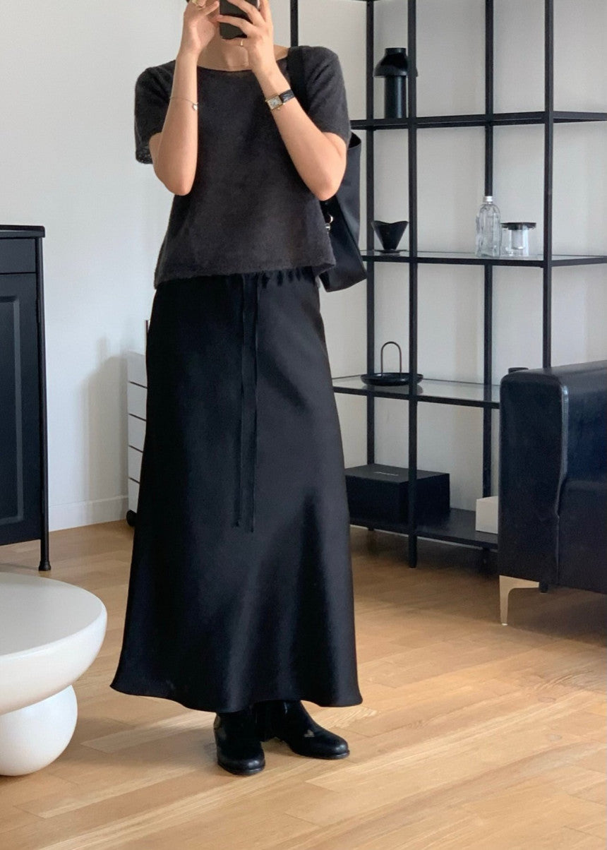 Cello satin skirt-3col/ショート丈あり