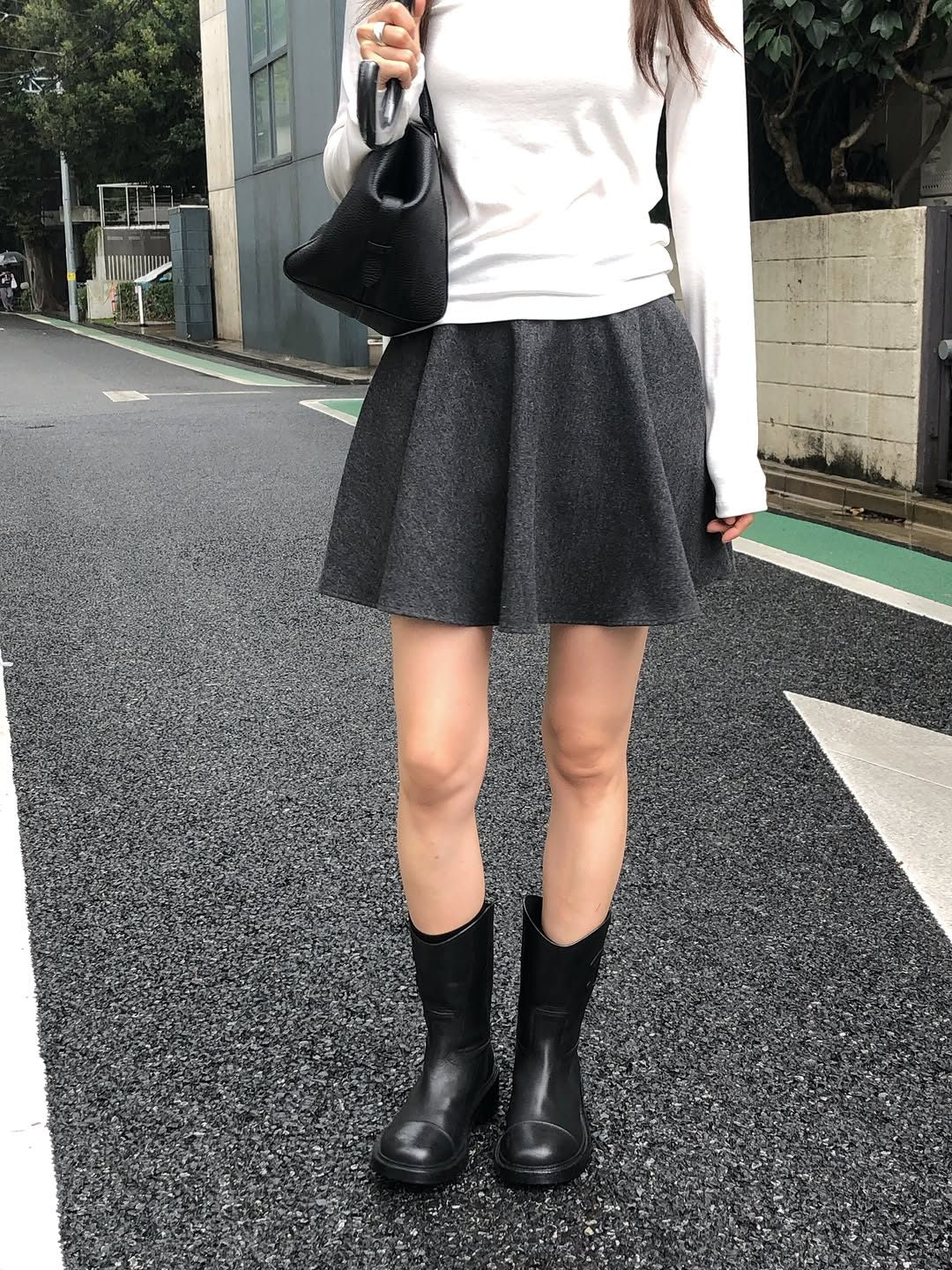 mabel flare mini skirt-2col