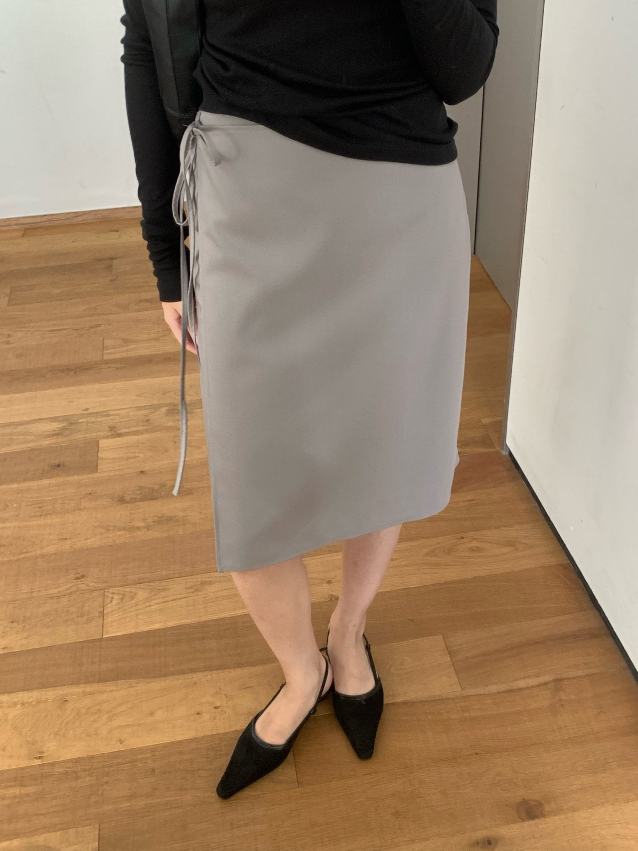 Sandy wrap skirt-2col
