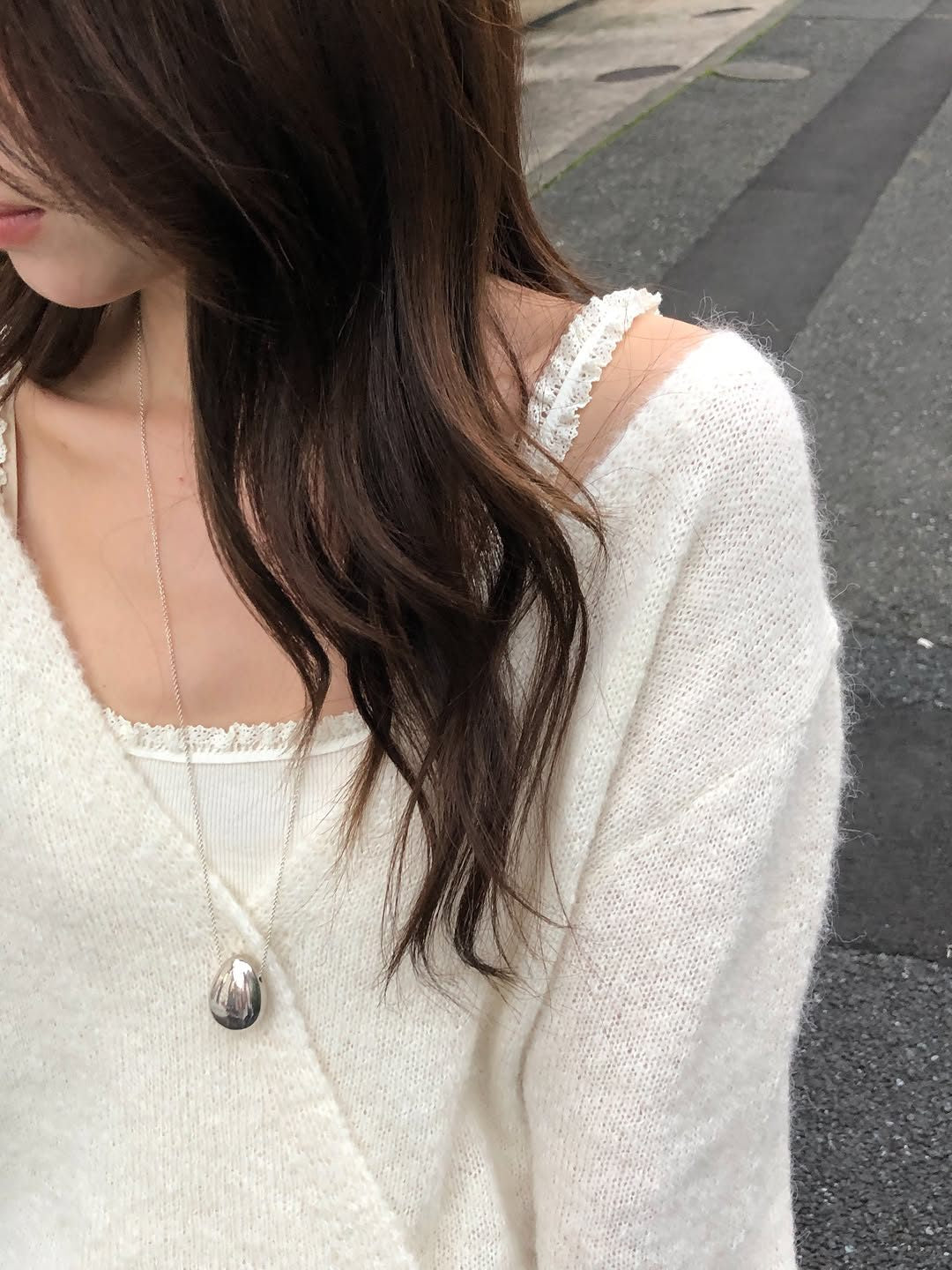 giselle alpaca deep v-neck knit-2col