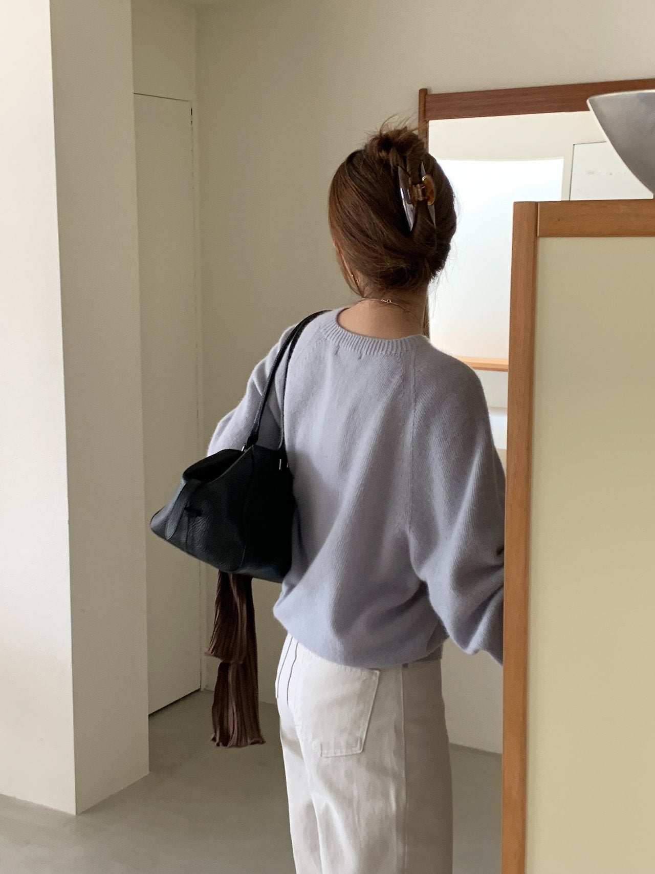 arlet raccoon round whole-garment knit-3col