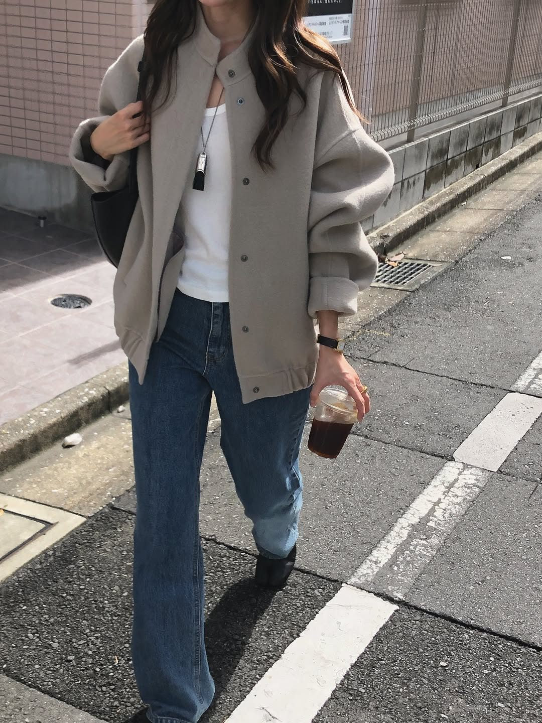 delphine wool handmade blouson-2col