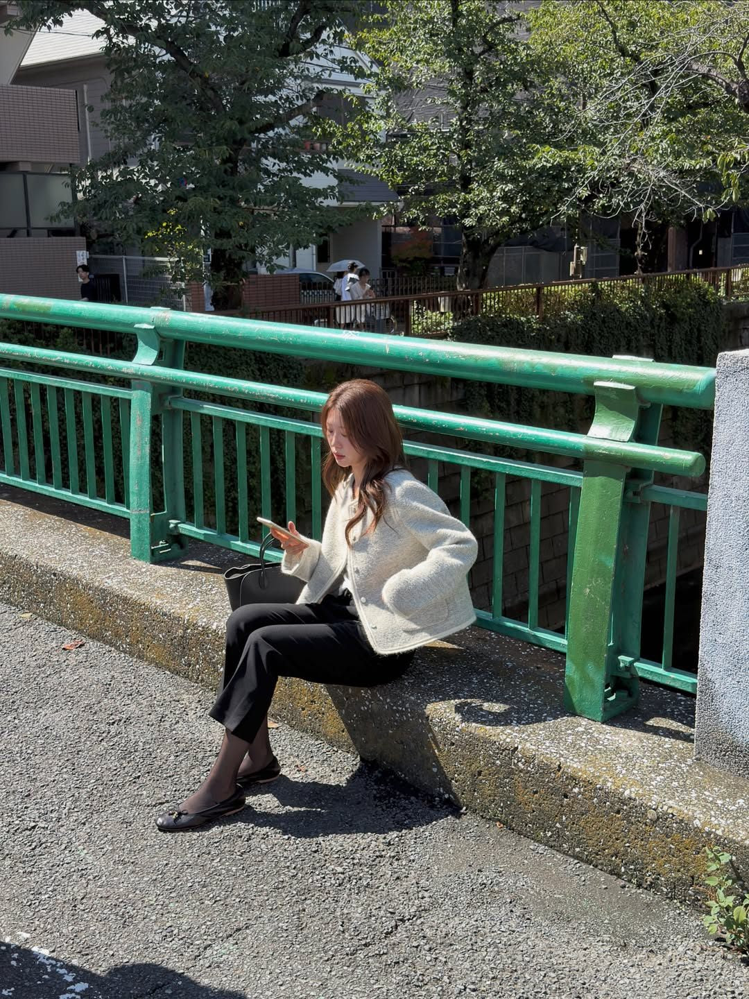 rowen contrast tweed jacket