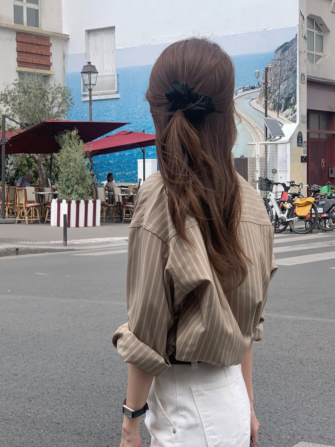 Soren tencel stripe shirt