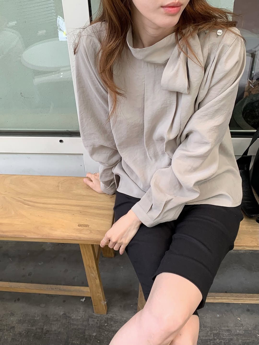 Ere scarf blouse-2col