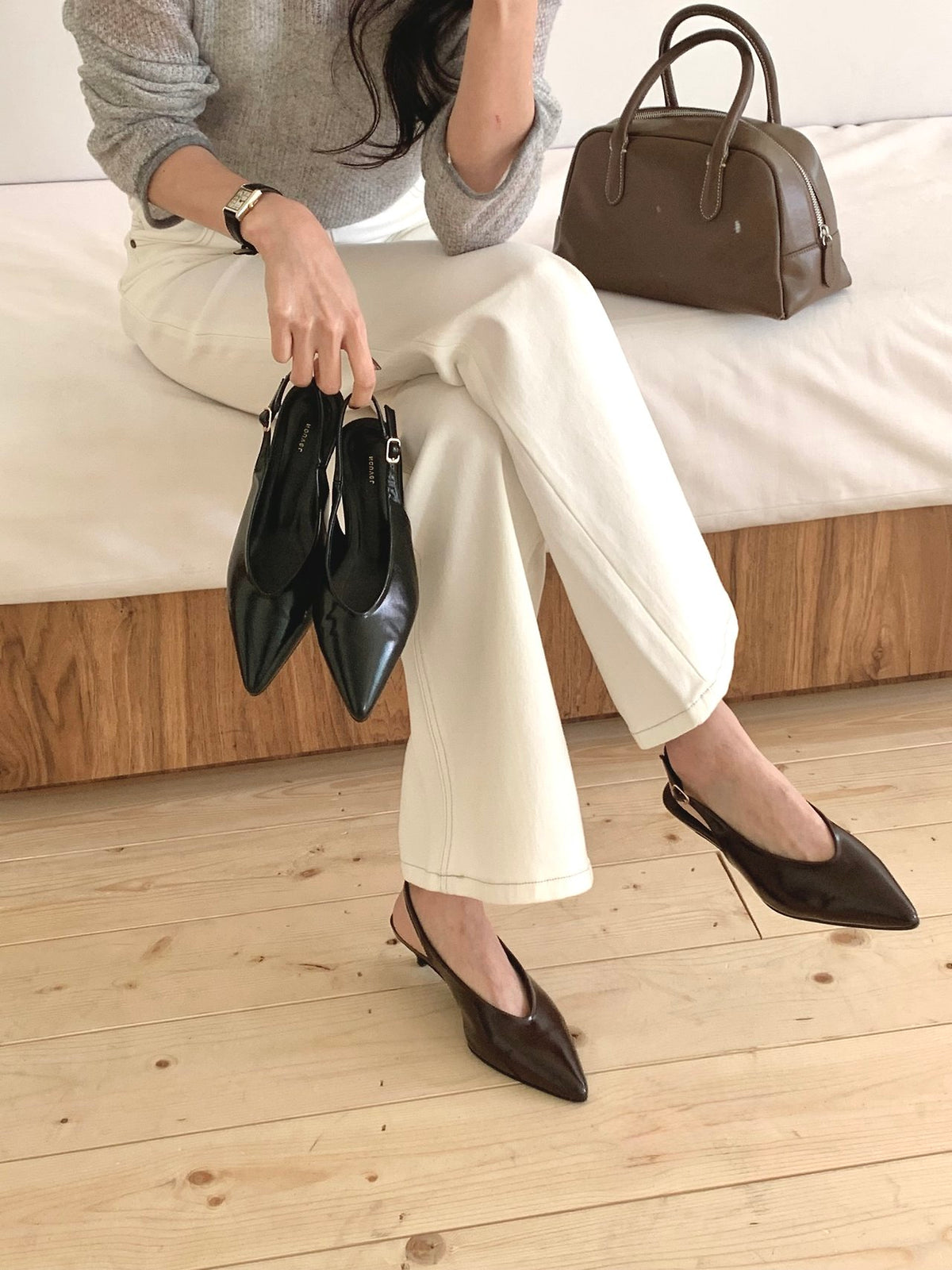 Milled-heeled slingbacks-2col