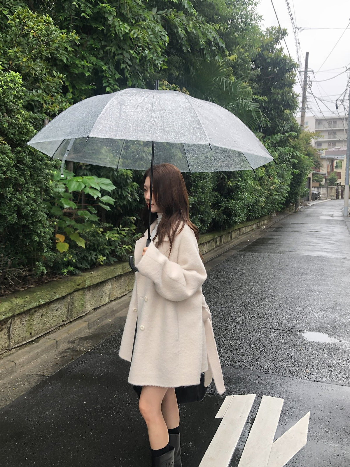 colette boucle handmade coat-2col