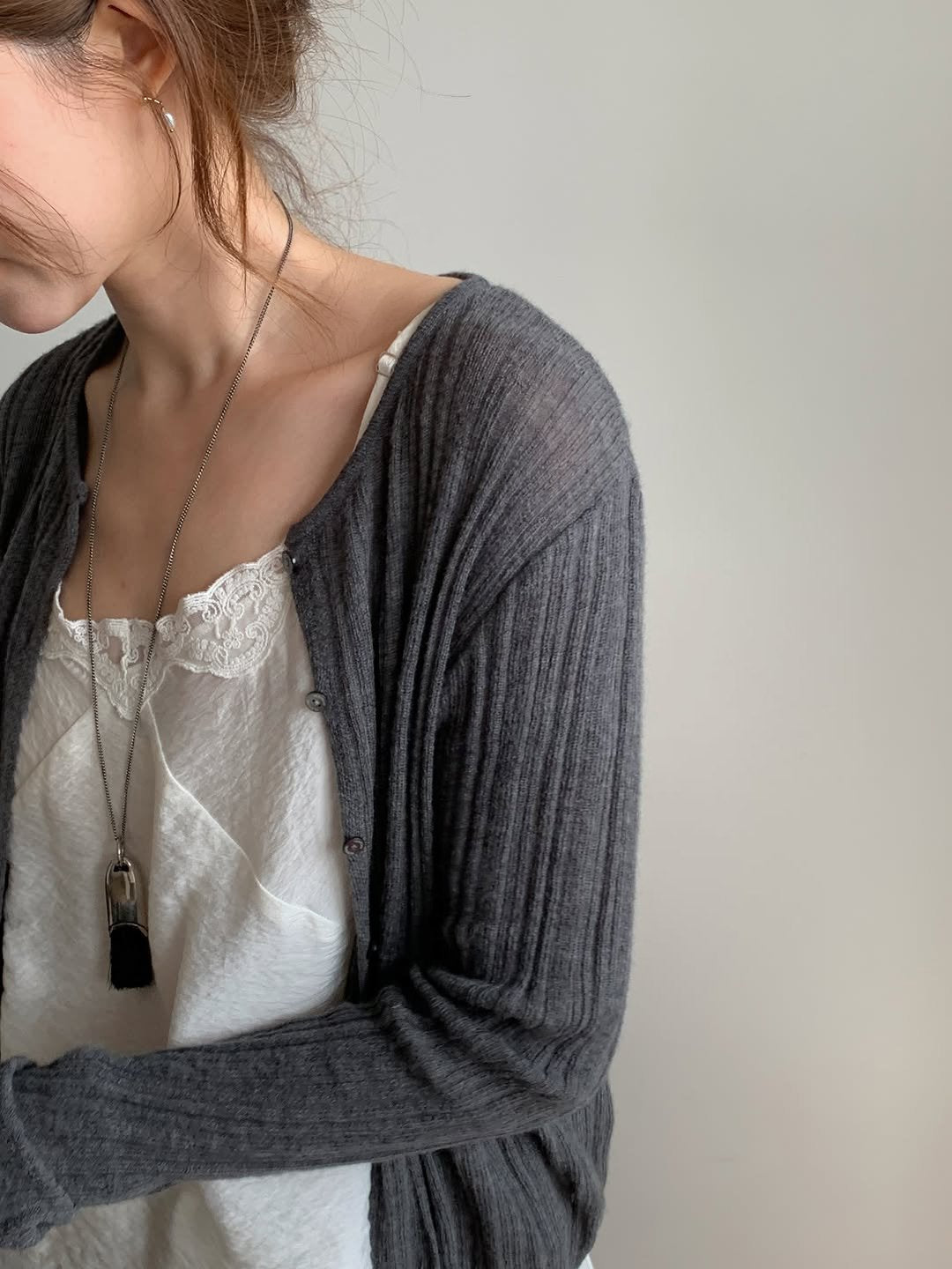 Bella alpaca round cardigan-3col