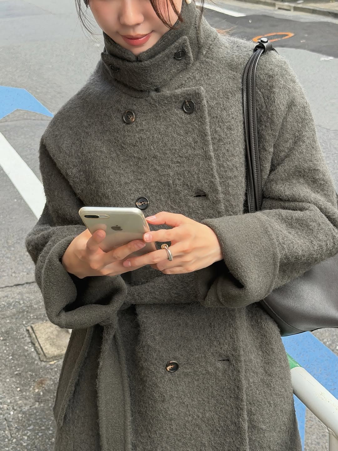 colette boucle handmade coat-2col