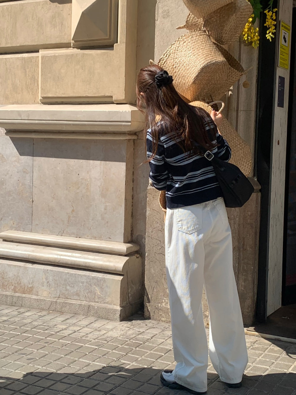 Tissue rib denim