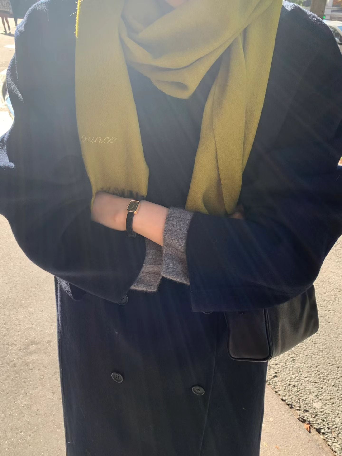 Ounce cashmere double over coat-2col