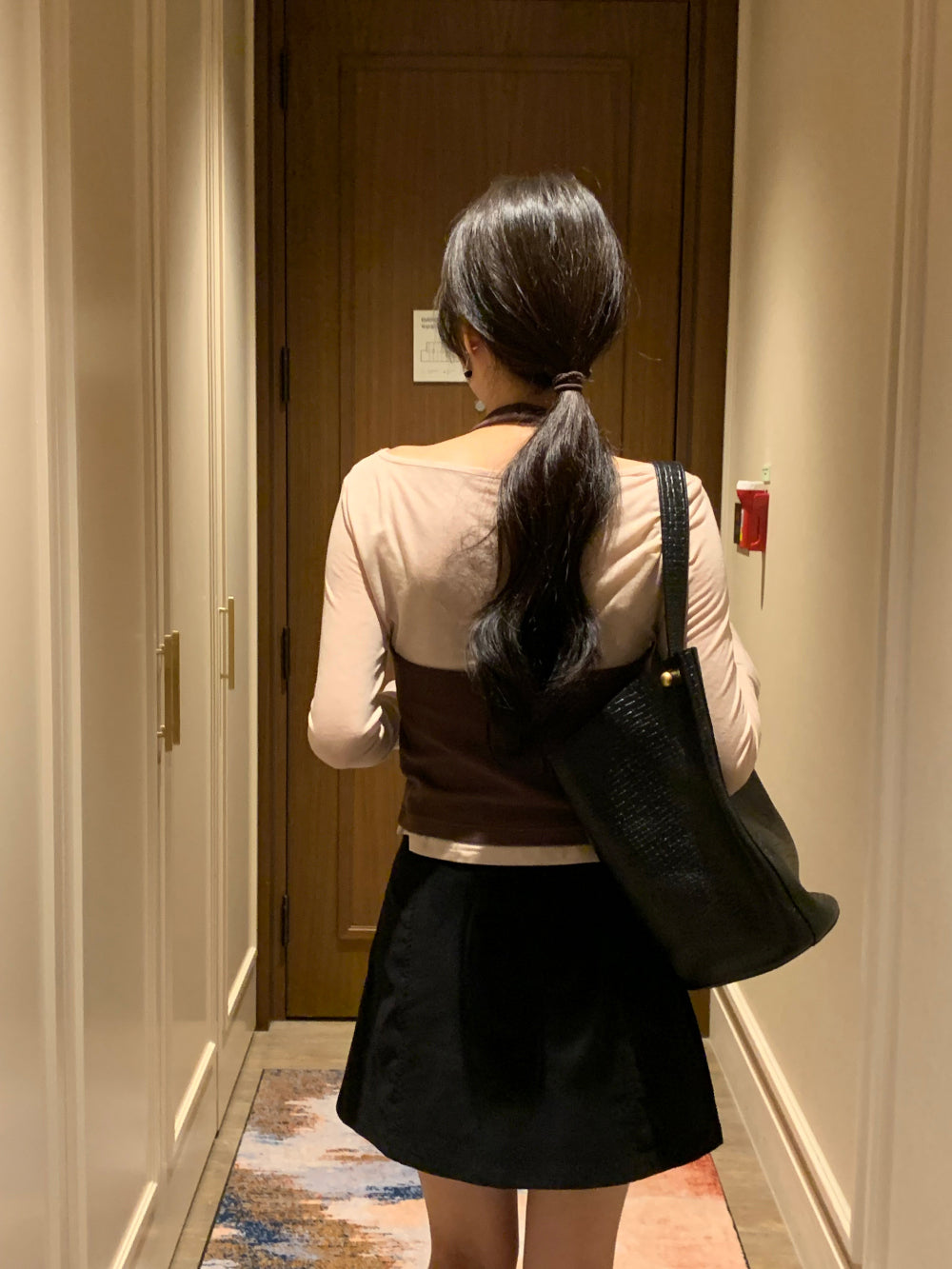 Halter layered set T-4col