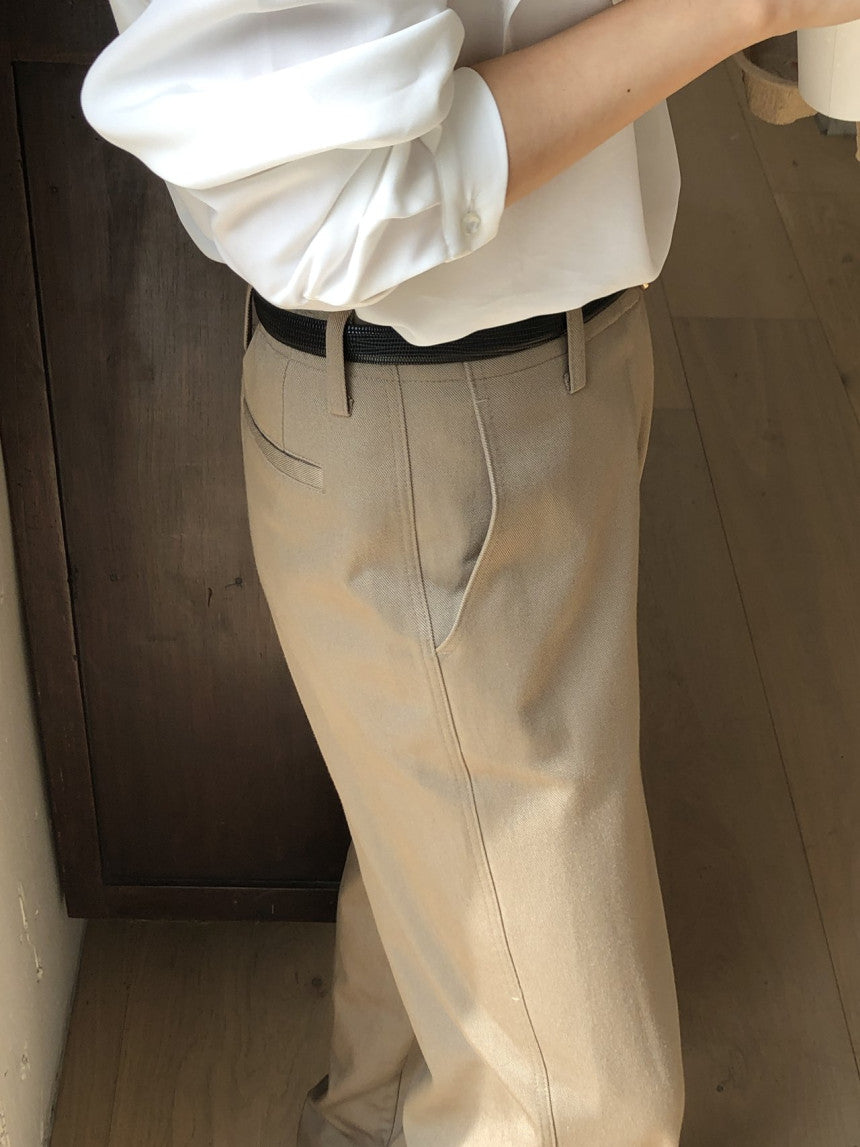 Beline brushed rayon cotton pants-2col