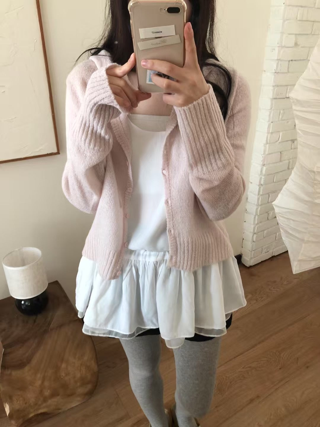 Park hood cardigan-4col