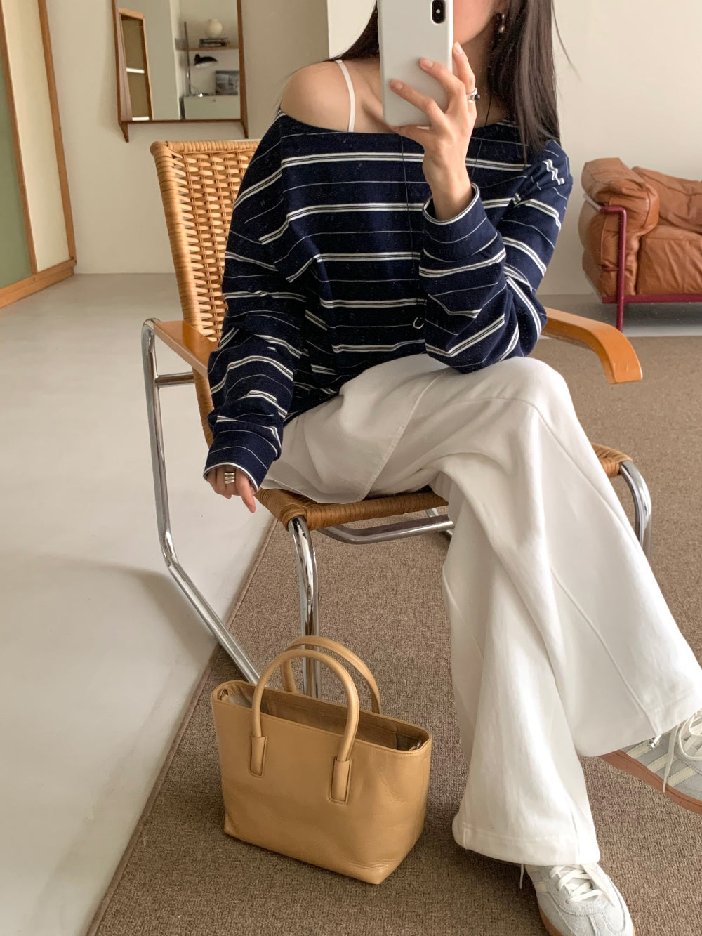 Celine off shoulder T-4col