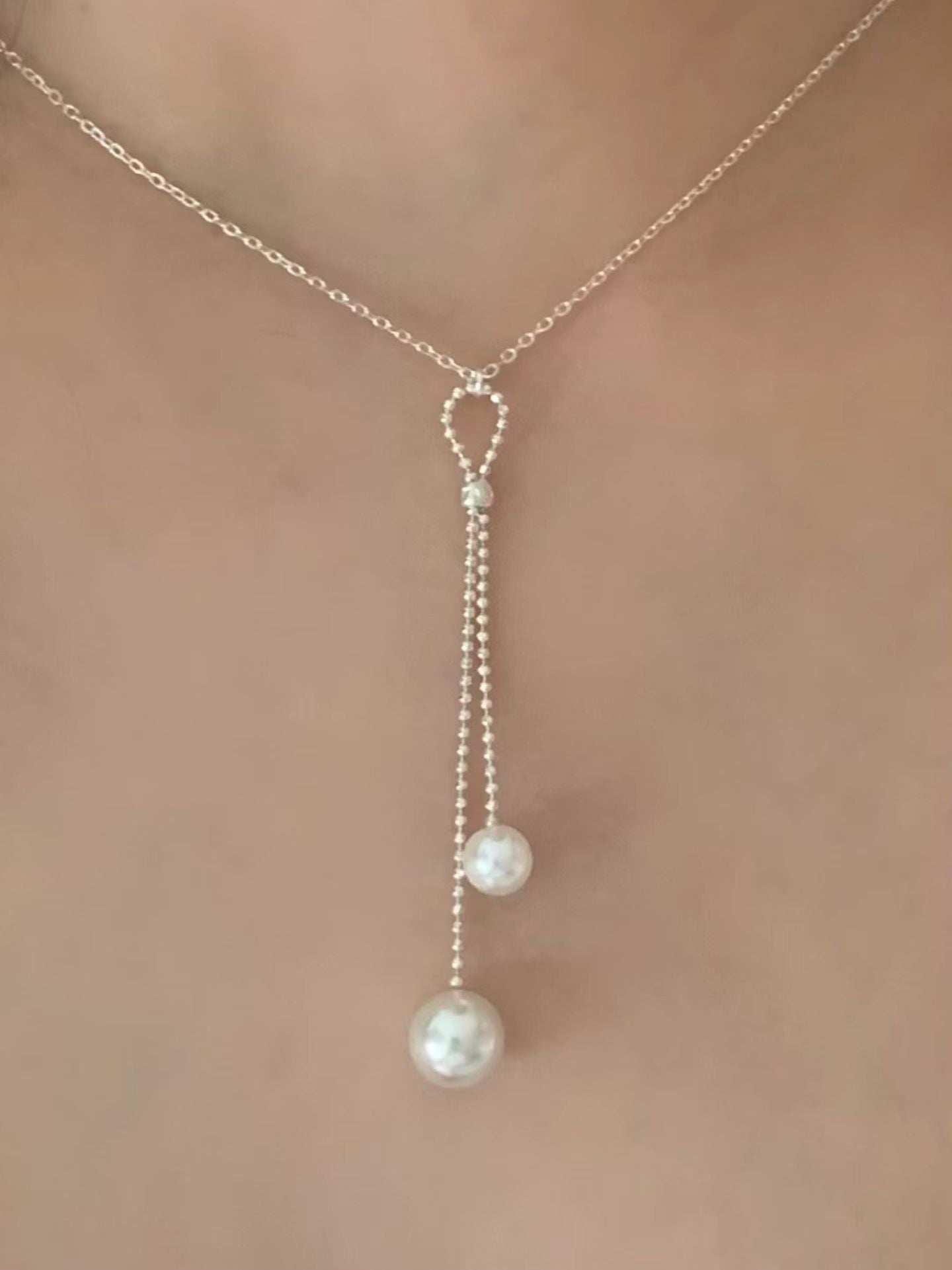 Swal Pearl Drop Necklace