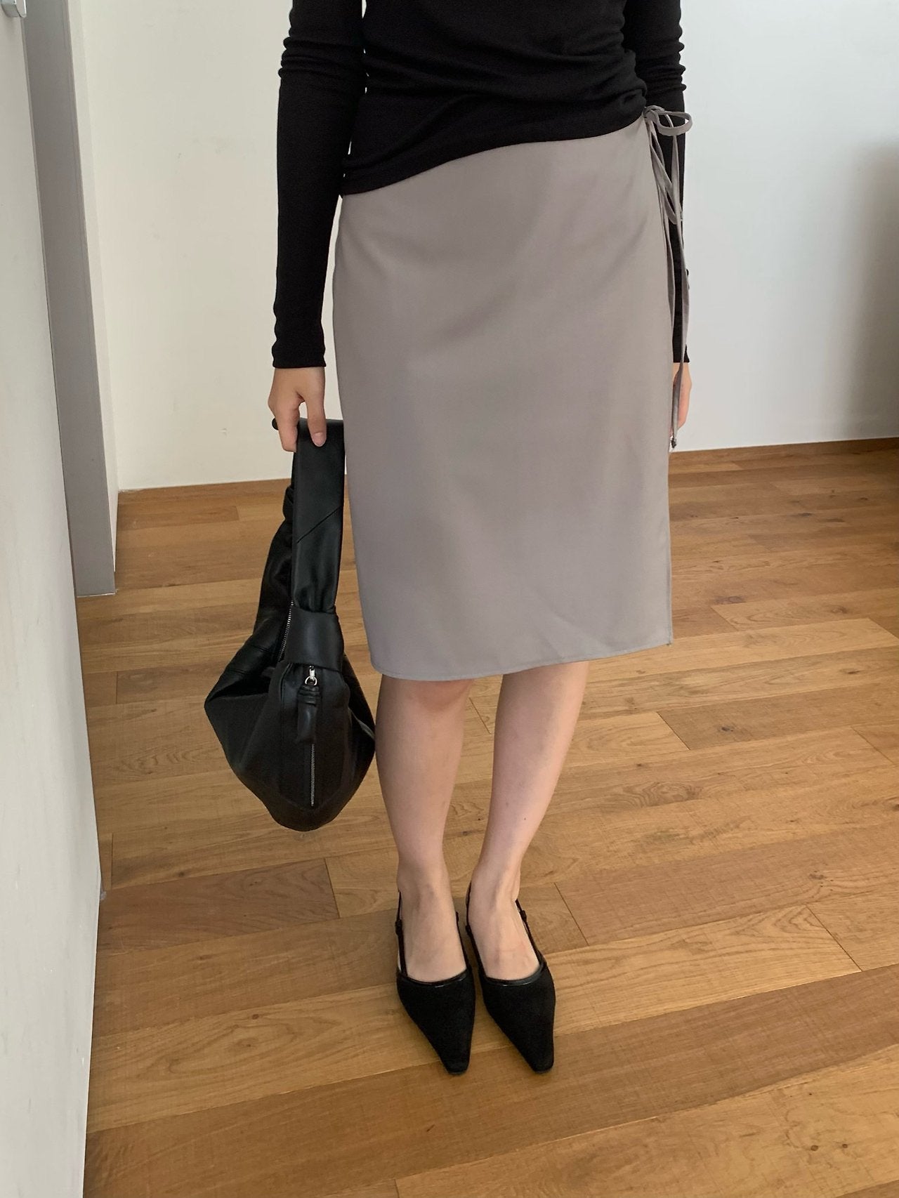 Sandy wrap skirt-2col