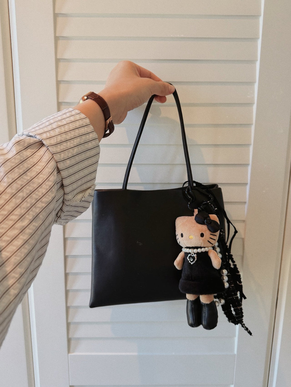 Lamb leather laptop bag