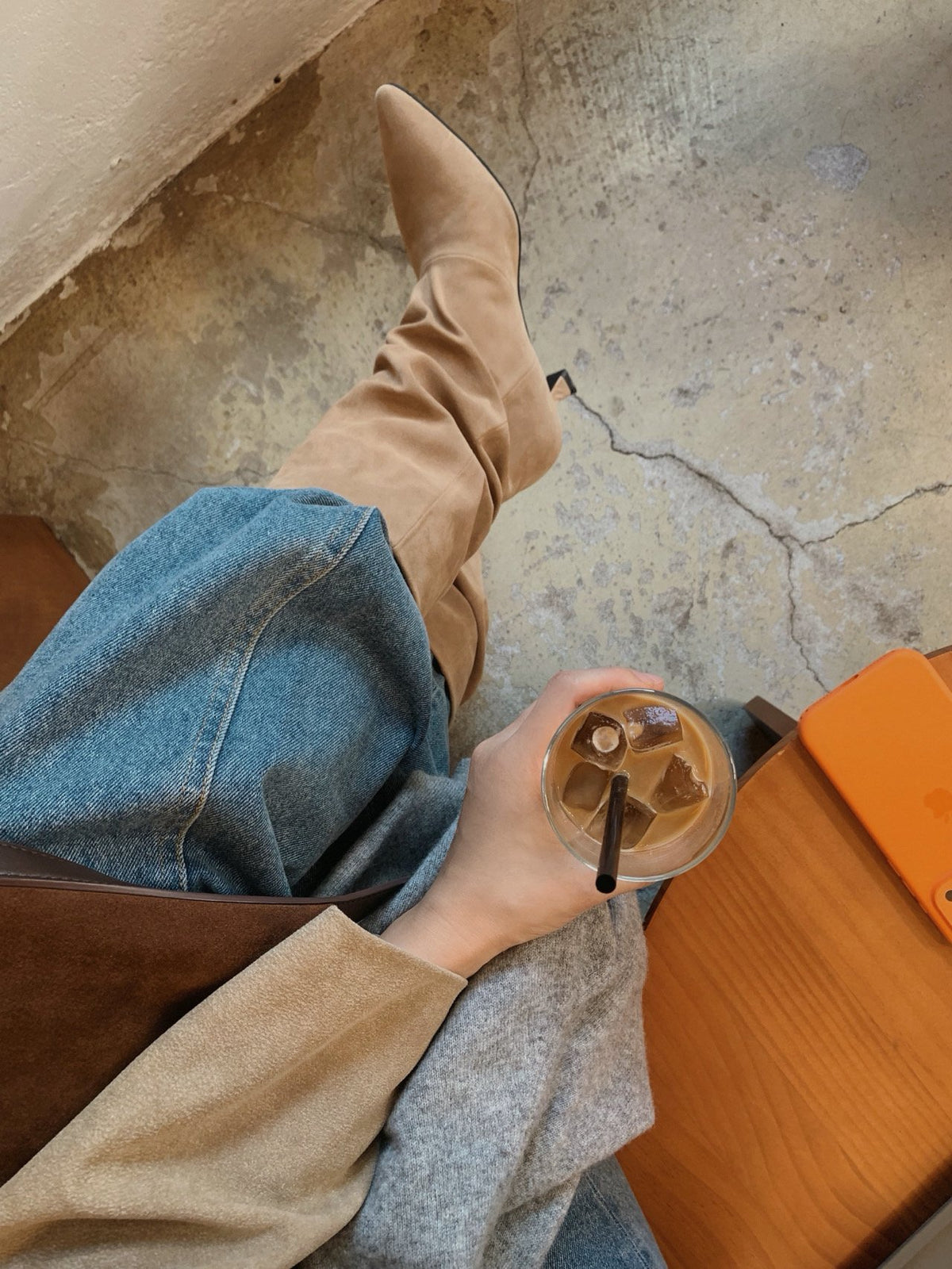 suede slouch boots-3col
