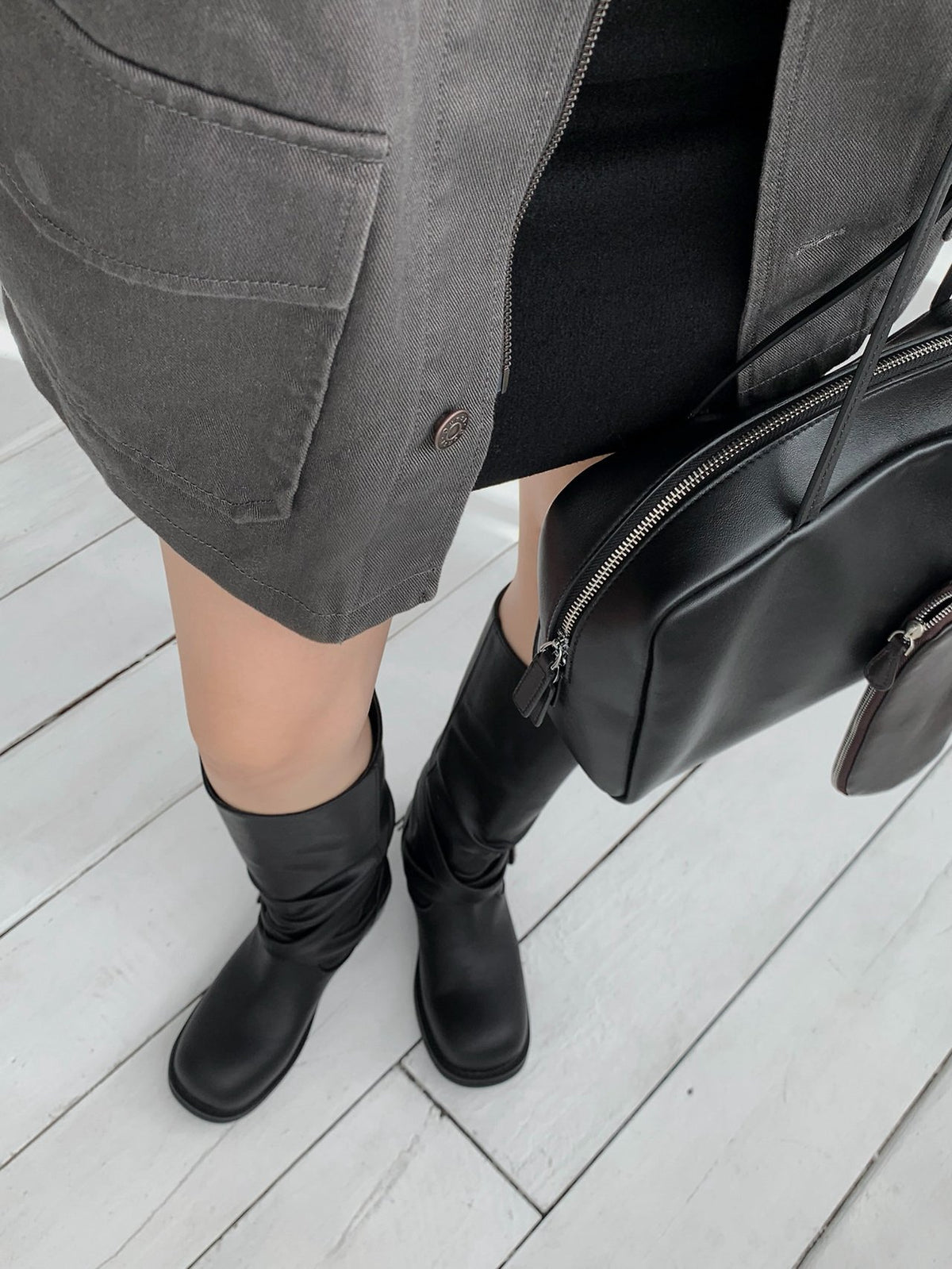 buckle fold-over boots-2col