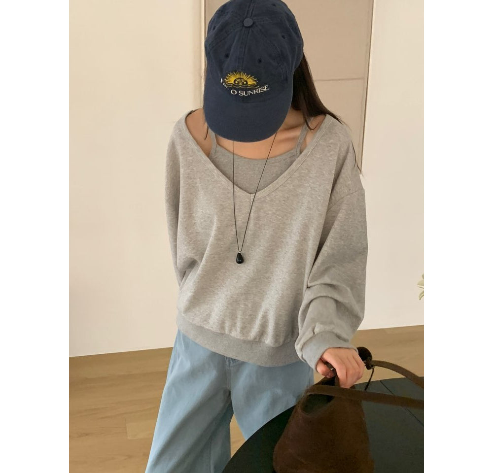Preto Sweatshirt Set-4col