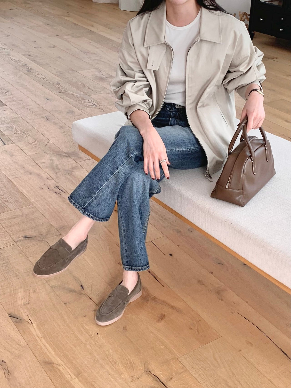 Real leather loafers-3col