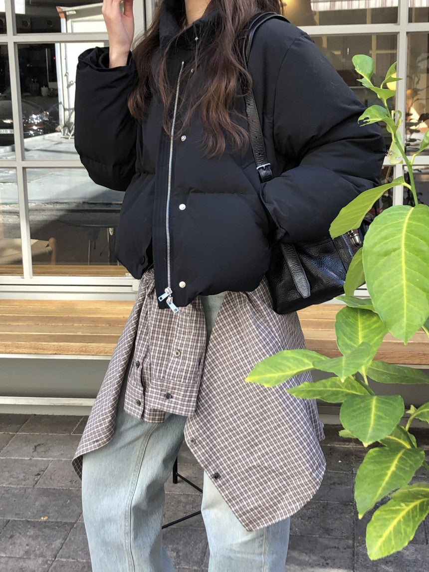 Basel duckdown short padding-3col